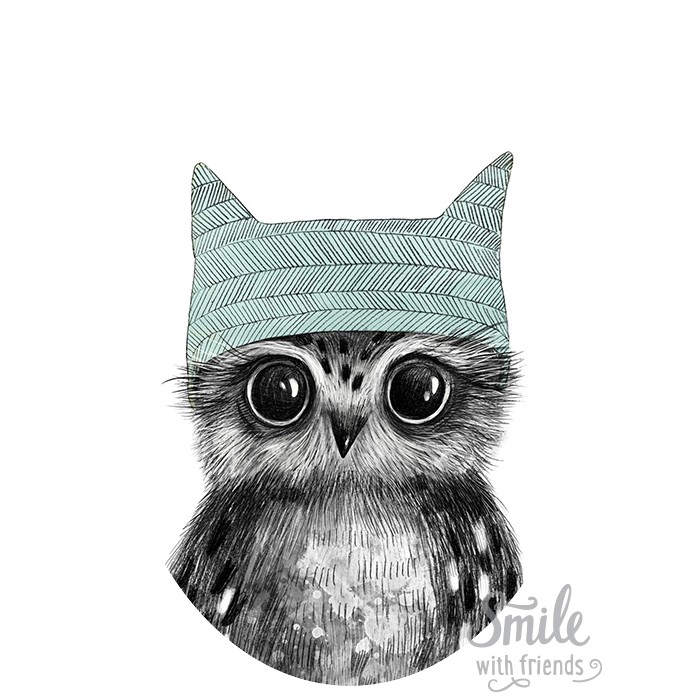 Малыш совёнок - для мультирамки