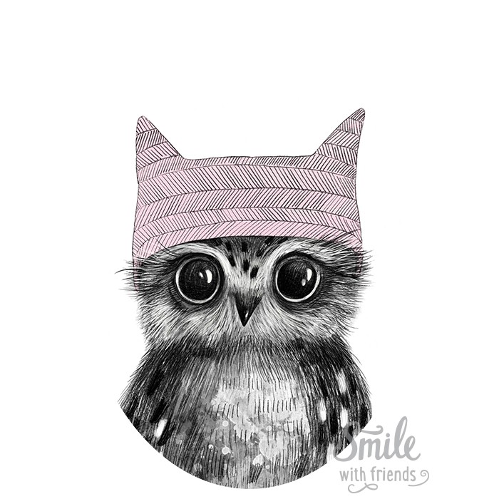 Малышка совёнок - для мультирамки