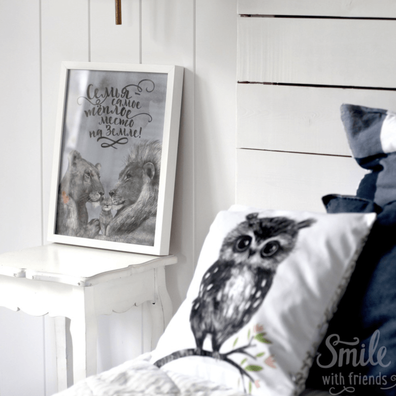 Постер Семья львов купить в интернет магазине