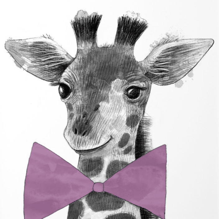 Постер Малыш жирафик купить в интернет магазине