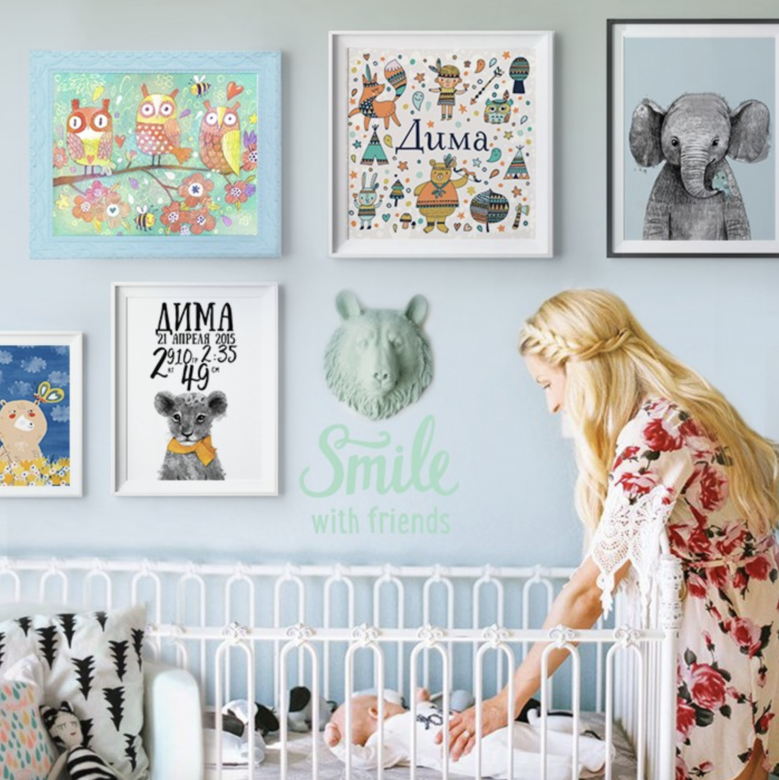 Постер Весенние совушки купить в интернет магазине