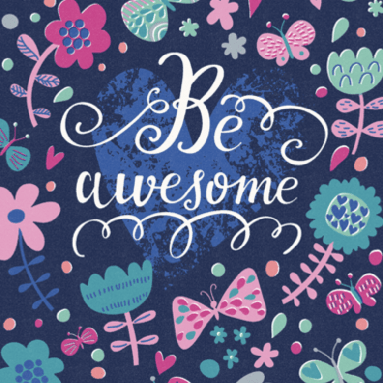 Постер Be awesome купить в интернет магазине