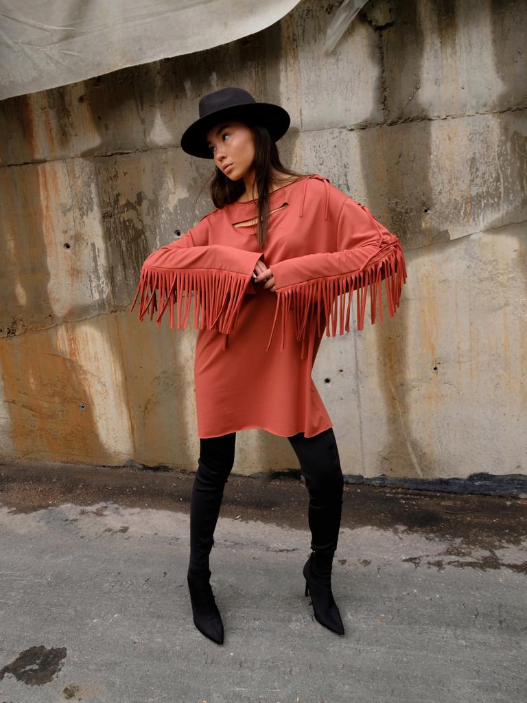 Платье "Расмус" жженный апельсин