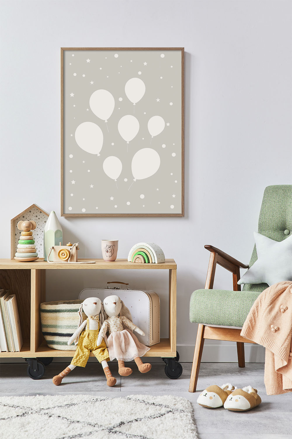 Детский Постер Воздушные Шарики