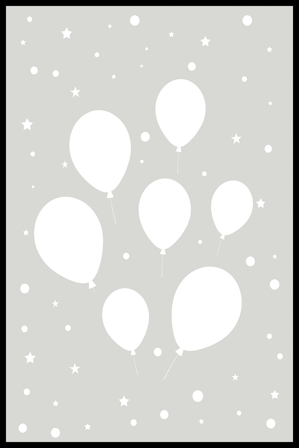 Детский Постер Воздушные Шарики