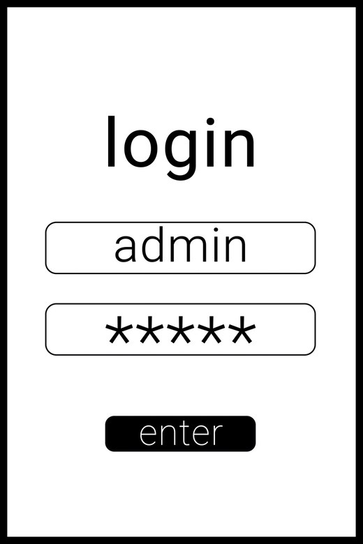 Постер для офиса LOGIN
