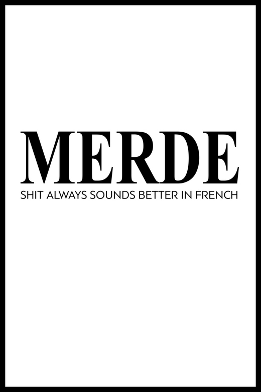 Постер Merde