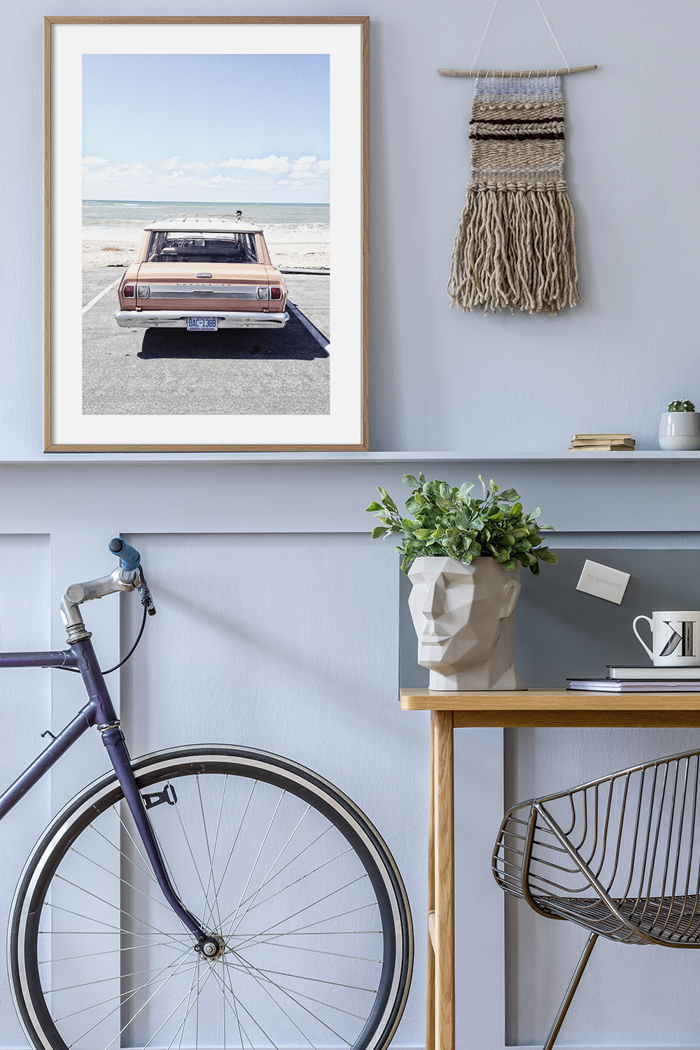 Постер Автомобиль На Пляже