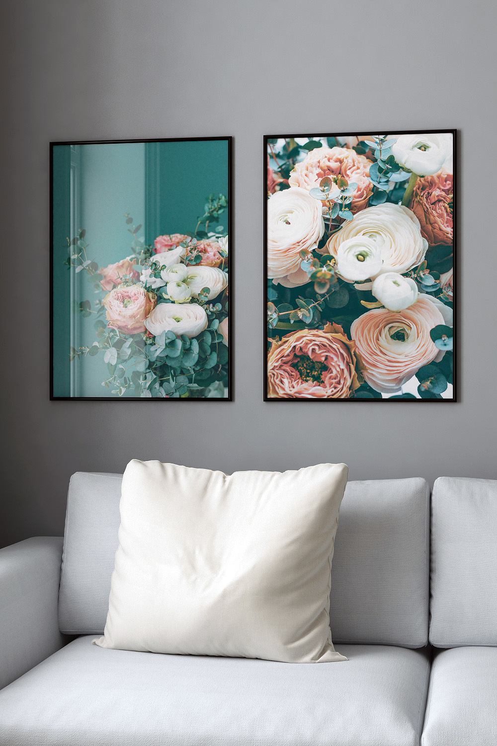 Постер Розовые И Белые Цветы #2