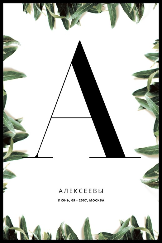 ПЕРСОНАЛЬНЫЙ СЕМЕЙНЫЙ ПОСТЕР