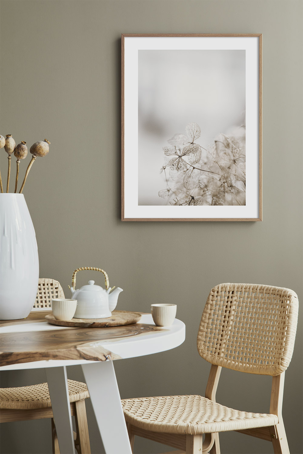 Постер Бежевые Листья #2