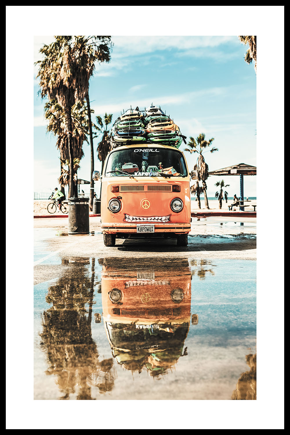 Постер Фургон На Пляже