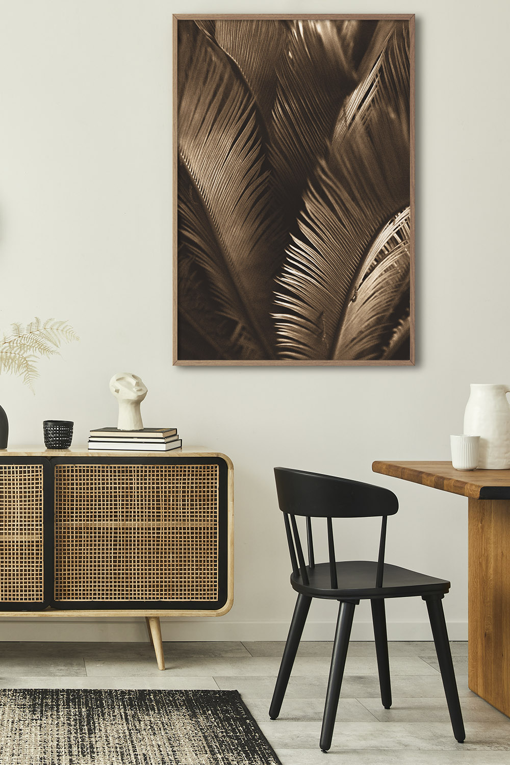 Постер Золотые Листья Пальмы
