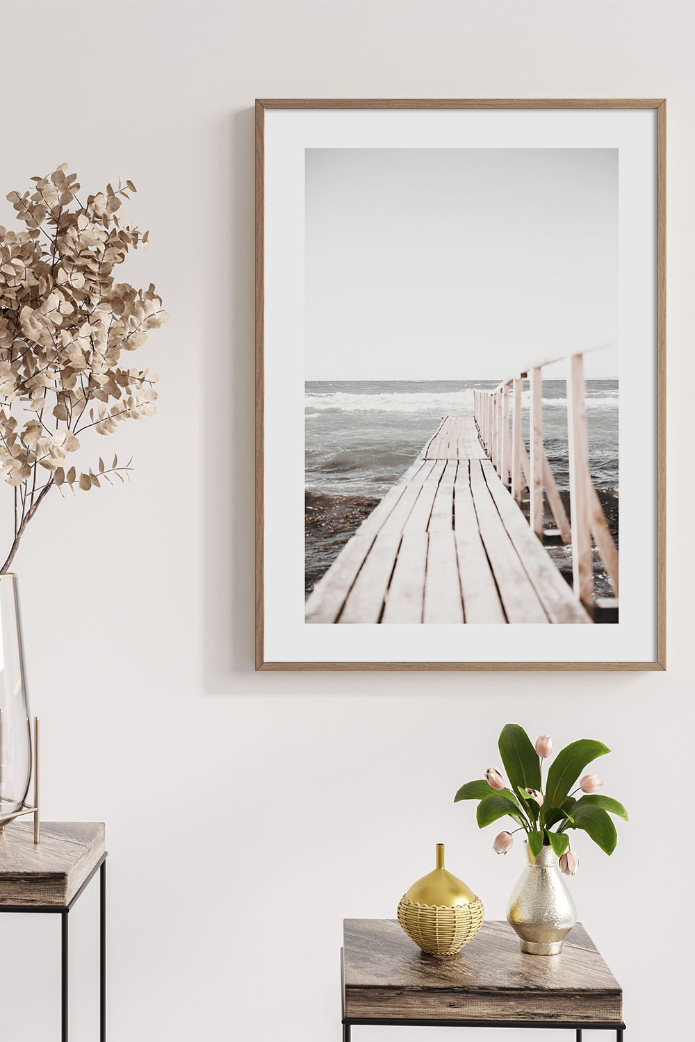 Постер Деревянный Мост К Морю