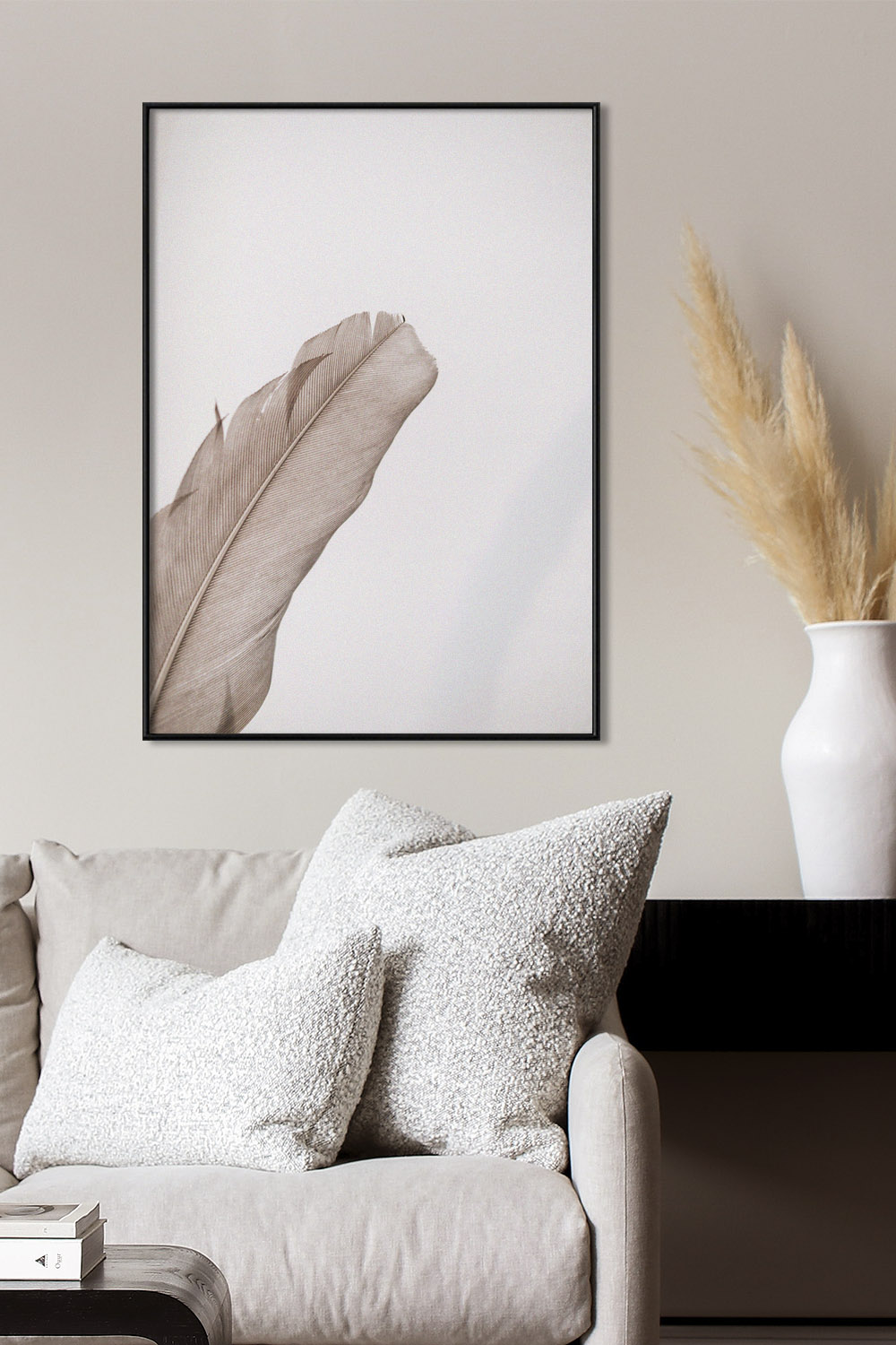 Постер Бежевое Перо