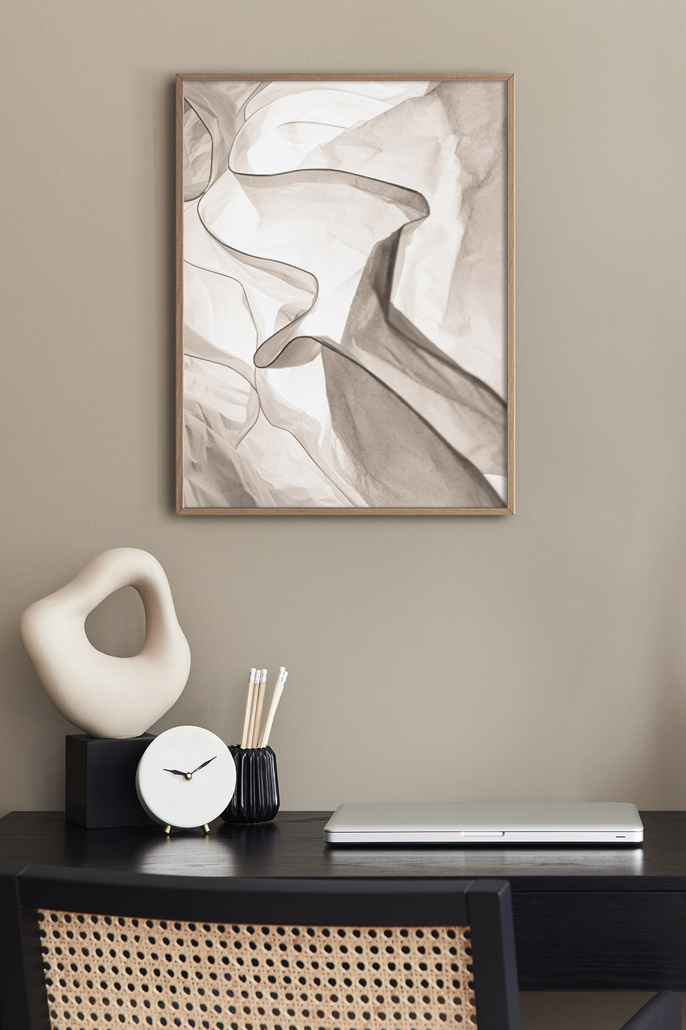 Постер Бежевая Ткань