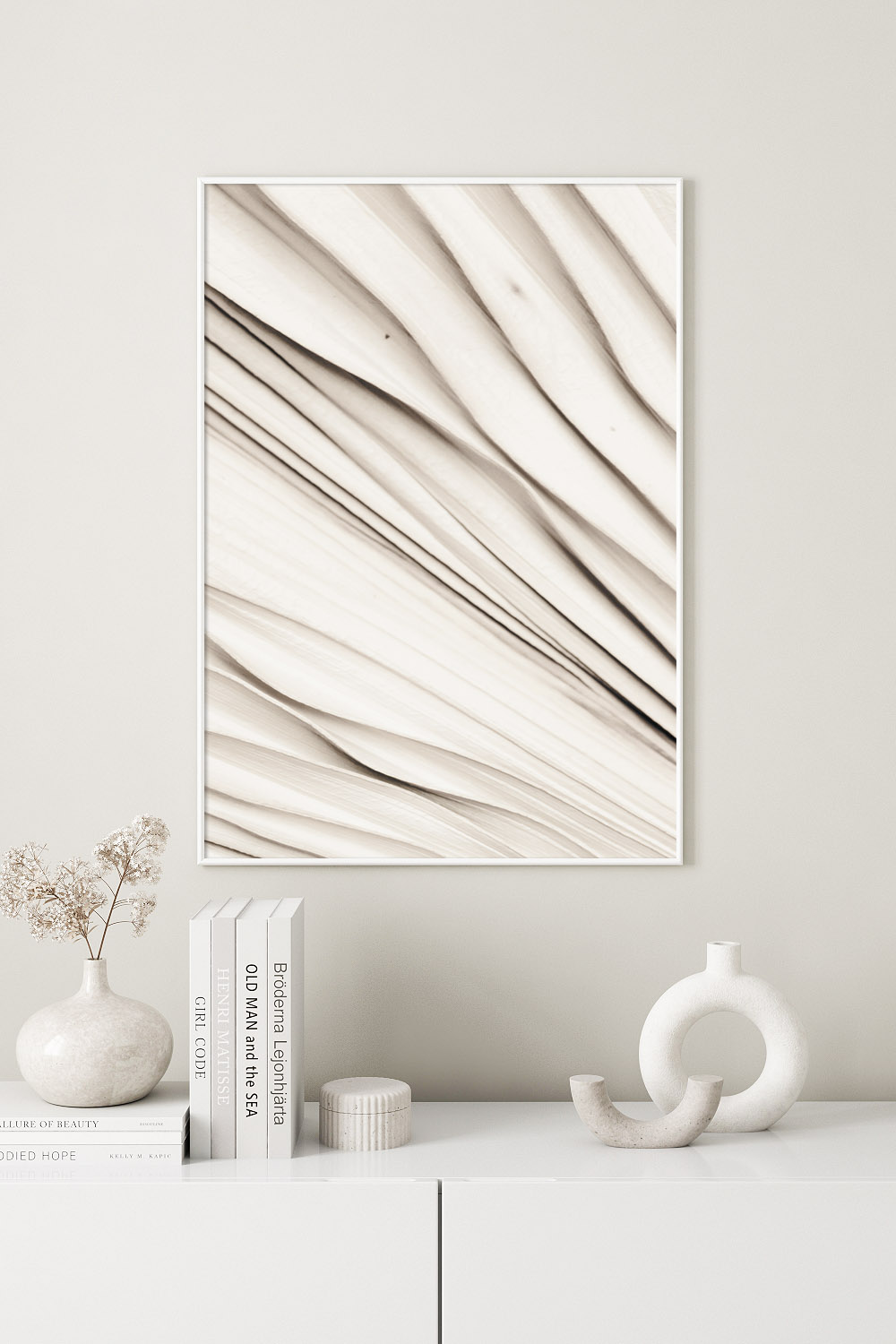 Постер Бежевый Пальмовый Лист