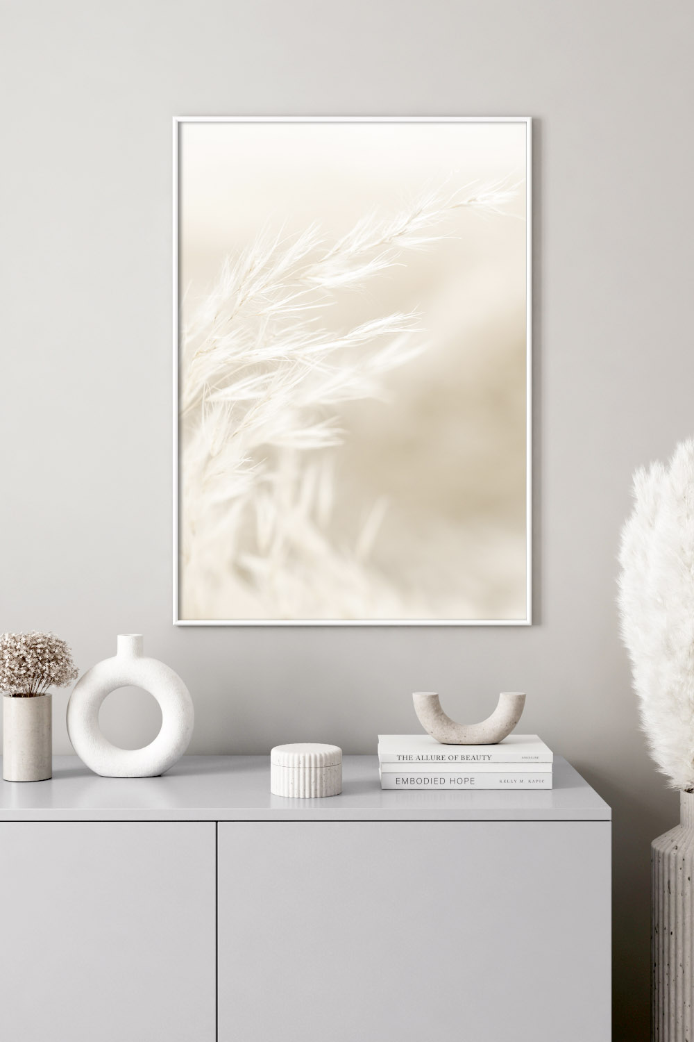 Постер Нежно-Бежевые Сухоцветы #1