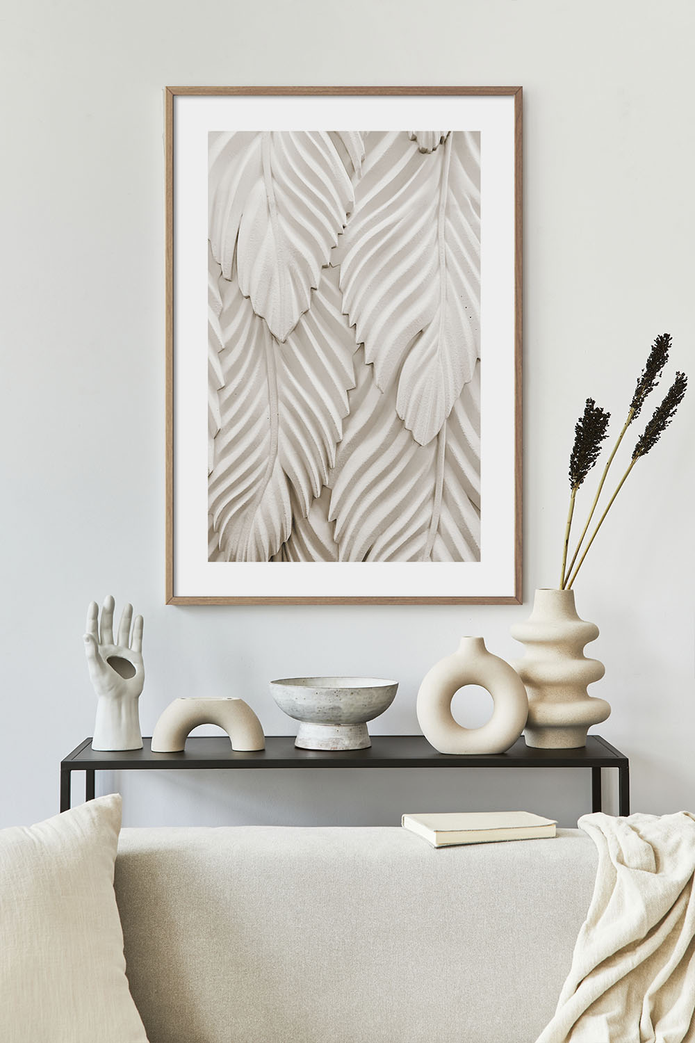 Постер Бежевые Листья