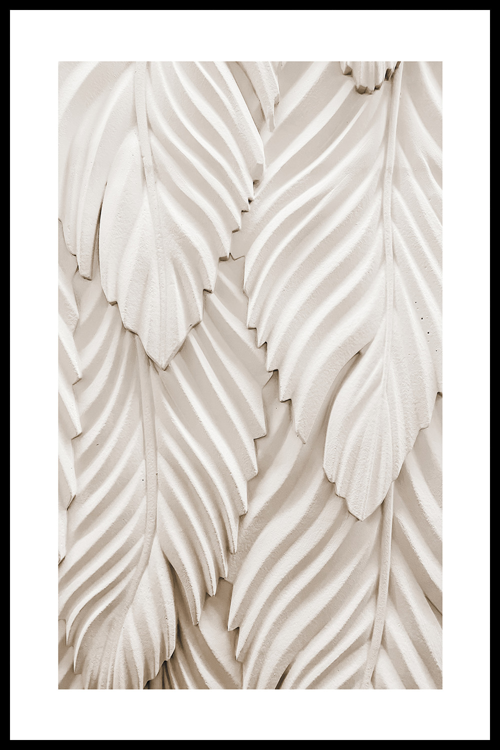 Постер Бежевые Листья