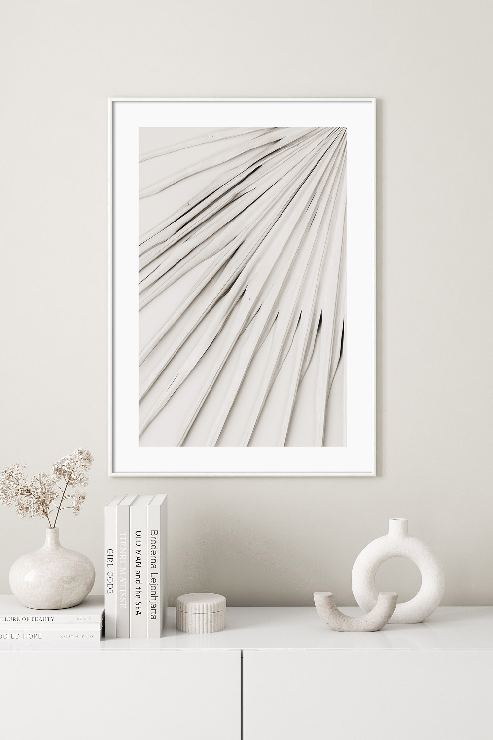 Постер Бежевый Лист Пальмы #2