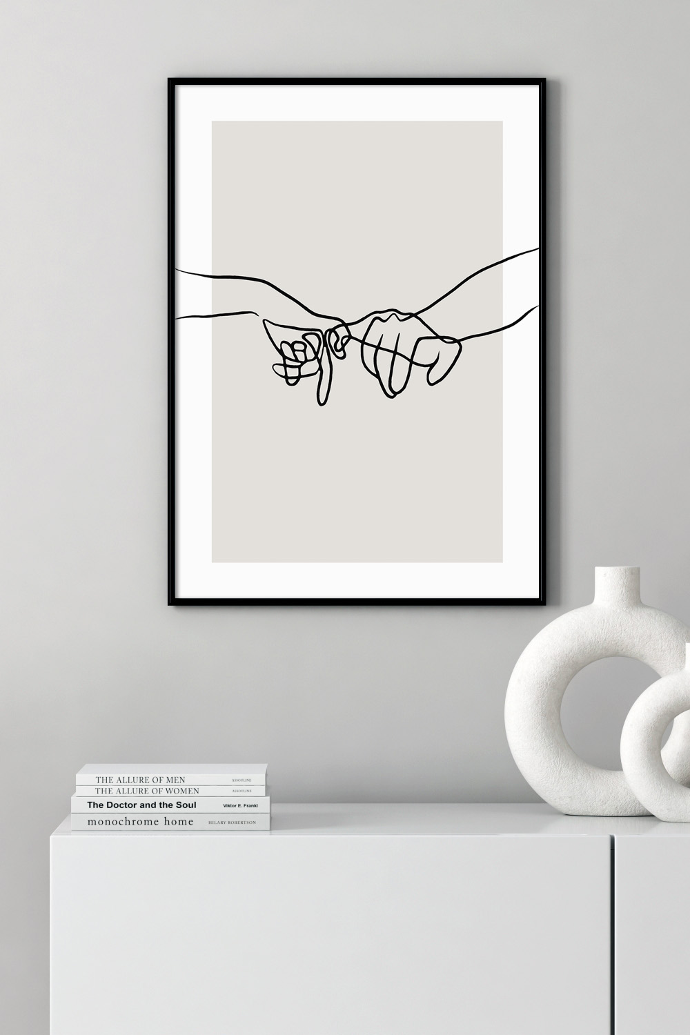 Постер Руки Из Линий