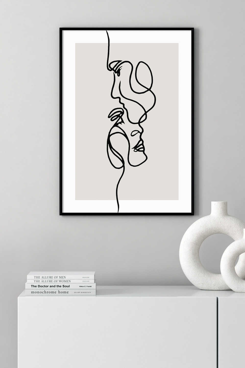 Постер Силуэты Из Линий