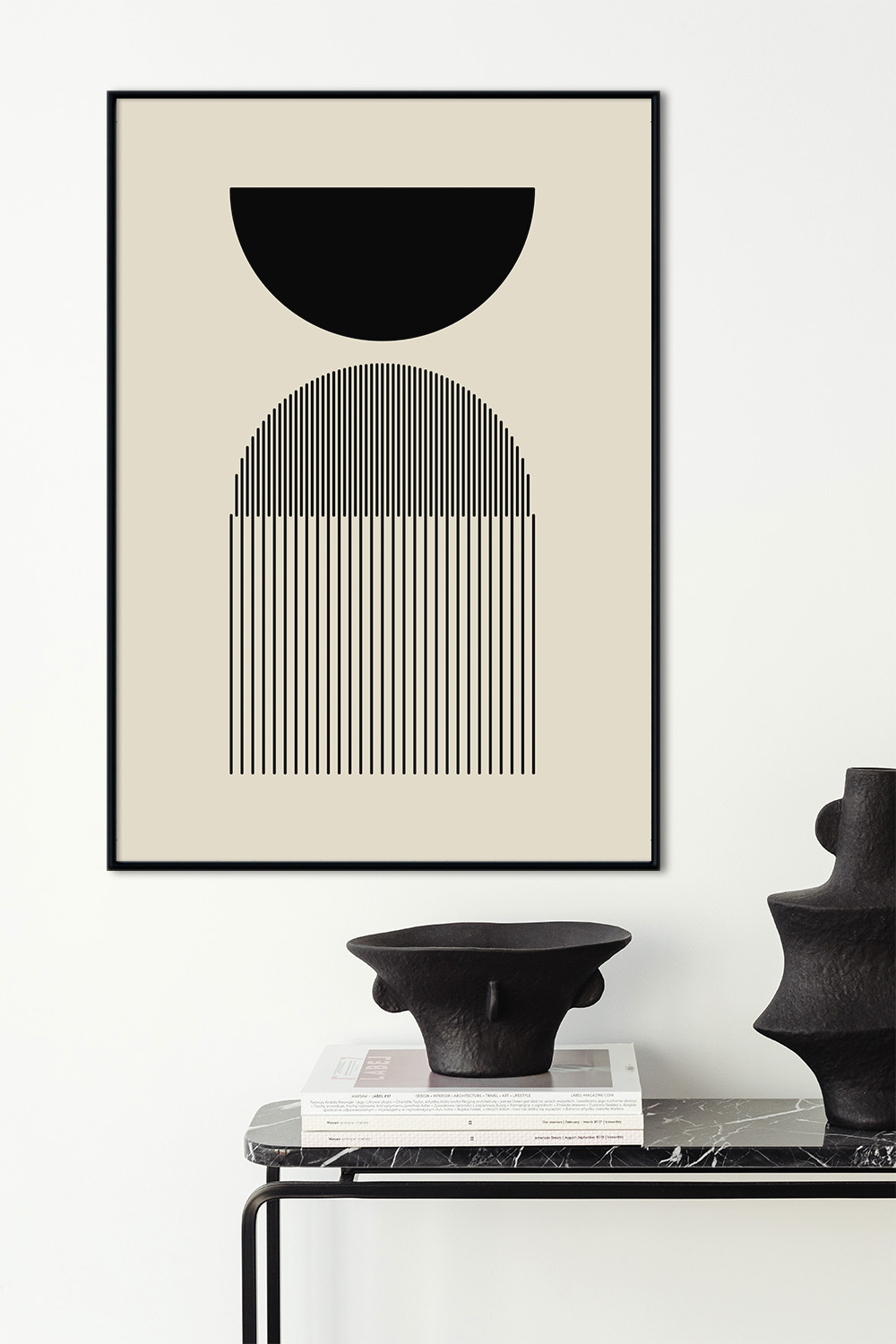 Постер Полукруг И Полосы #2