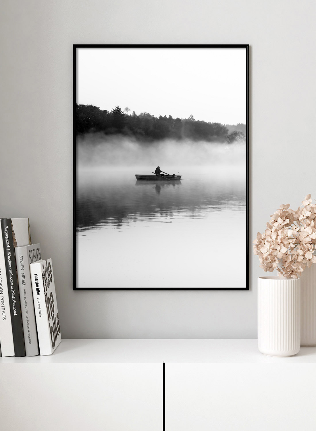 Постер Лодка В Тумане