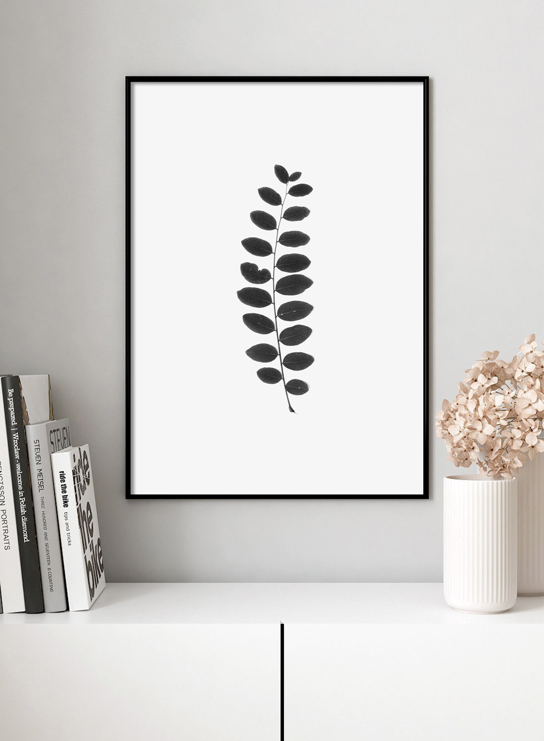 Постер Черно-Белая Ветка