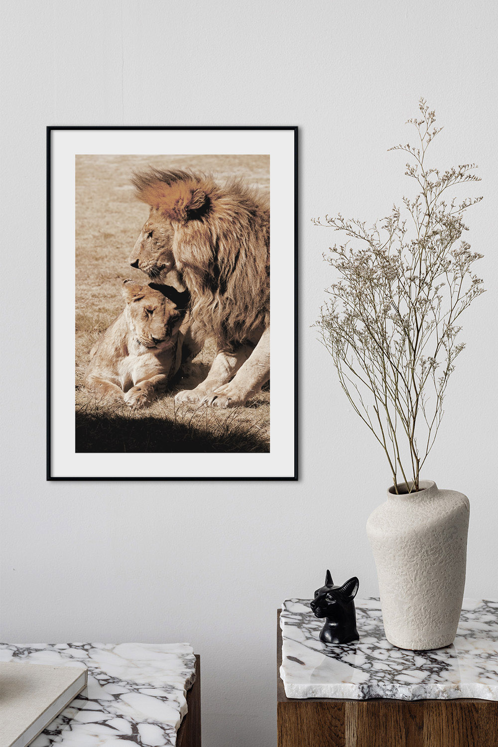 Постер Лев И Львица