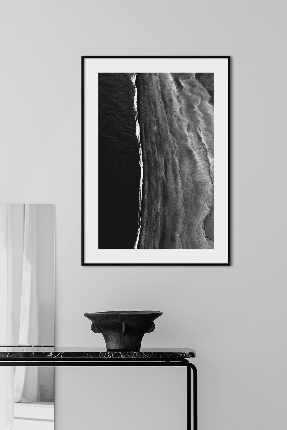 Постер Черно-Белый Берег