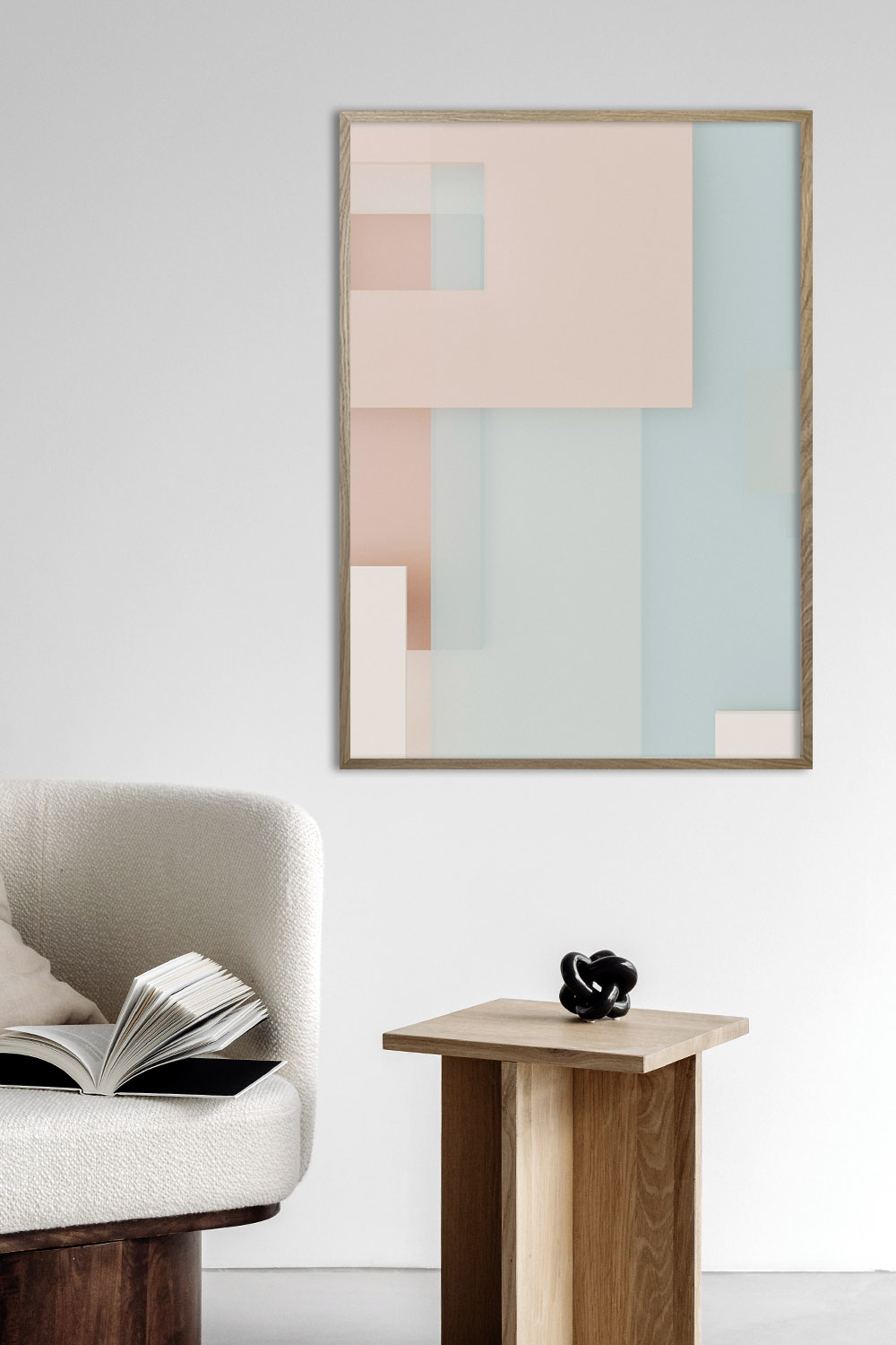 Постер Бежево-Голубая Абстракция #2