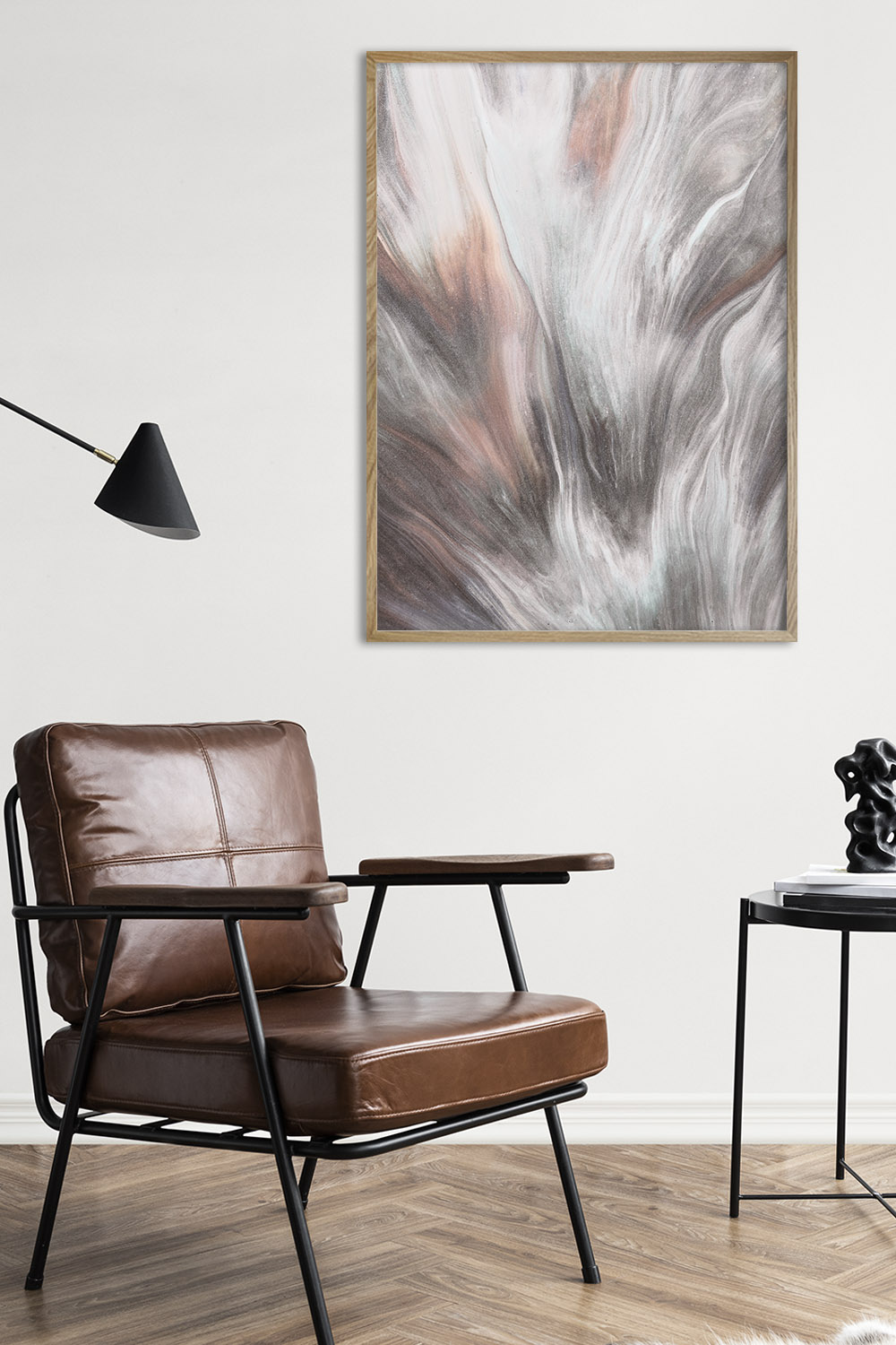 Постер Абстракция Песочно-Серая #2