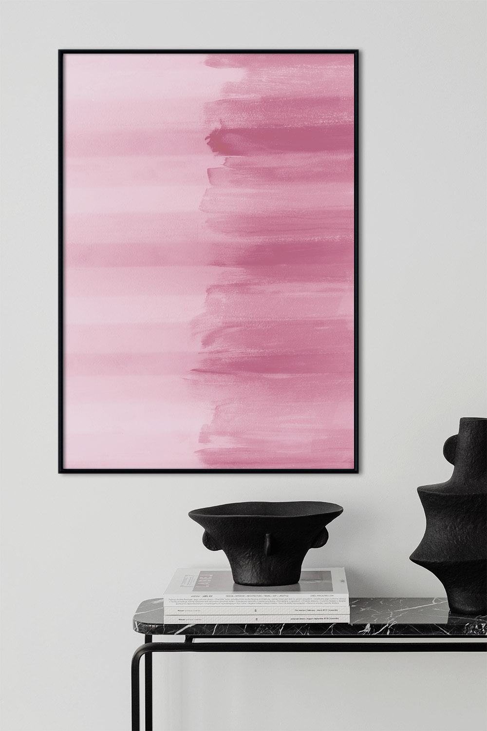 Постер Абстракция Розовая