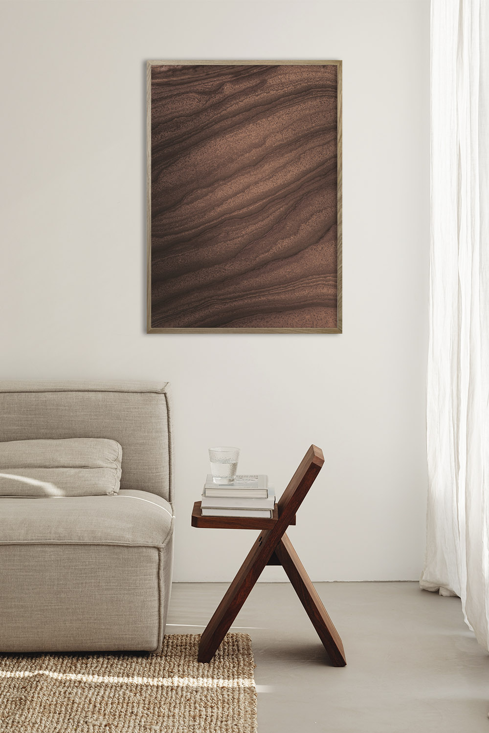 Постер Коричневые Линии