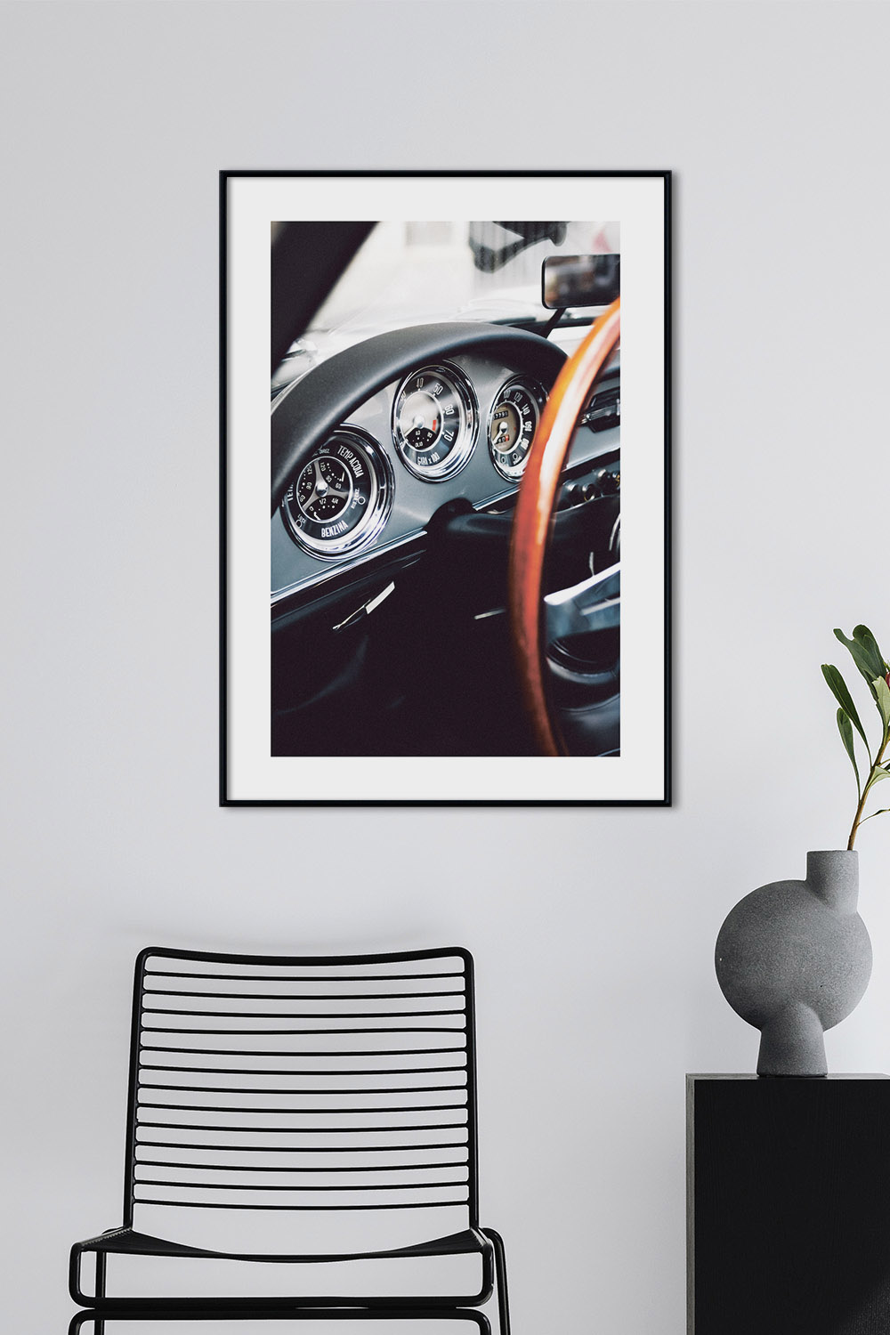 Постер Ретро Панель Автомобиля