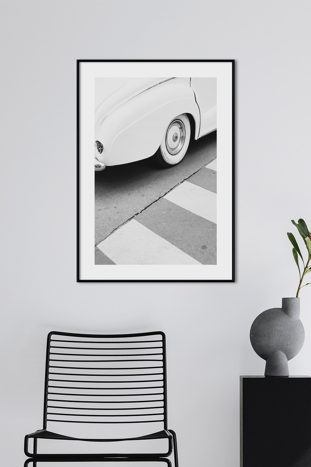 Постер Белый Автомобиль