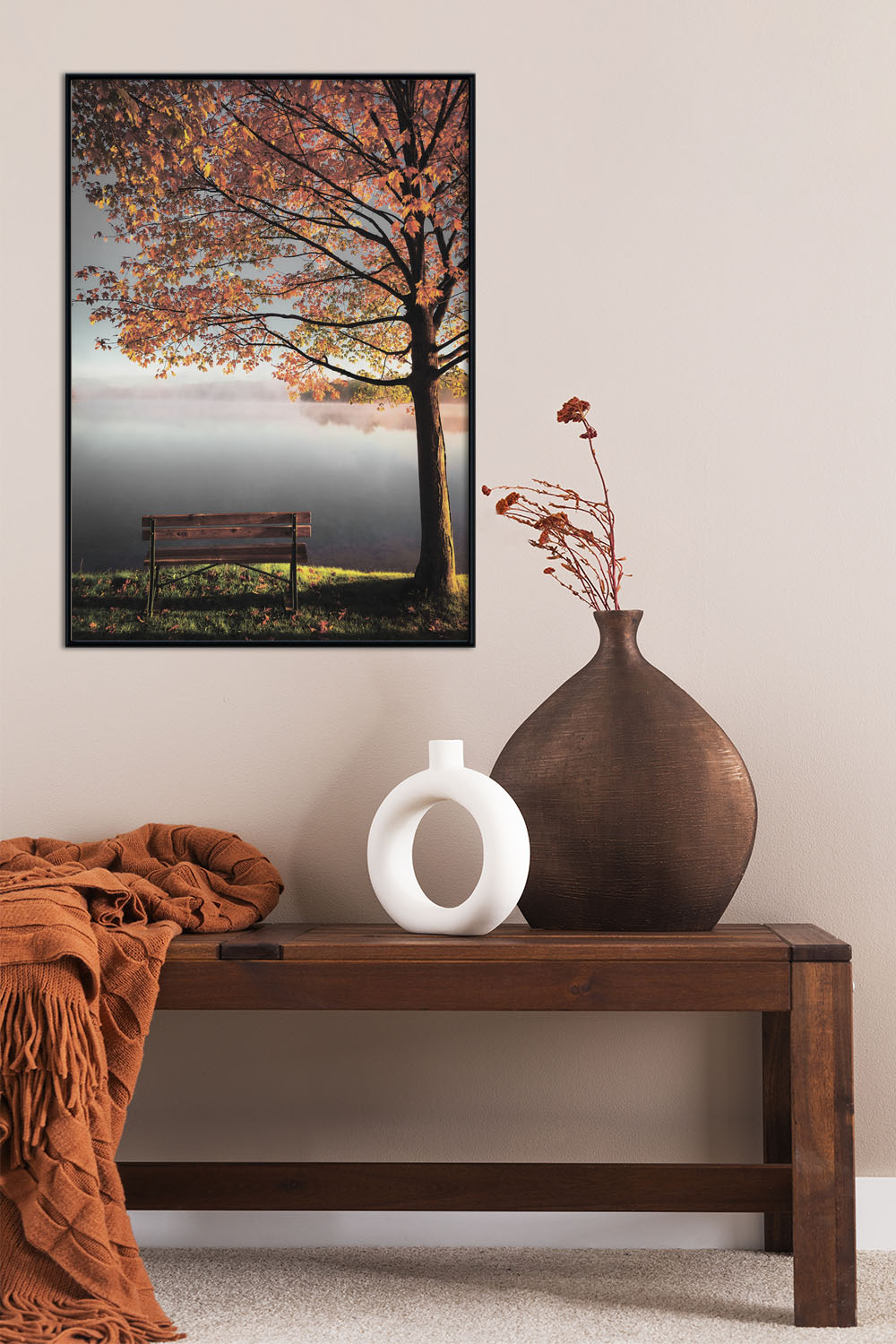 Постер Скамейка У Дерева