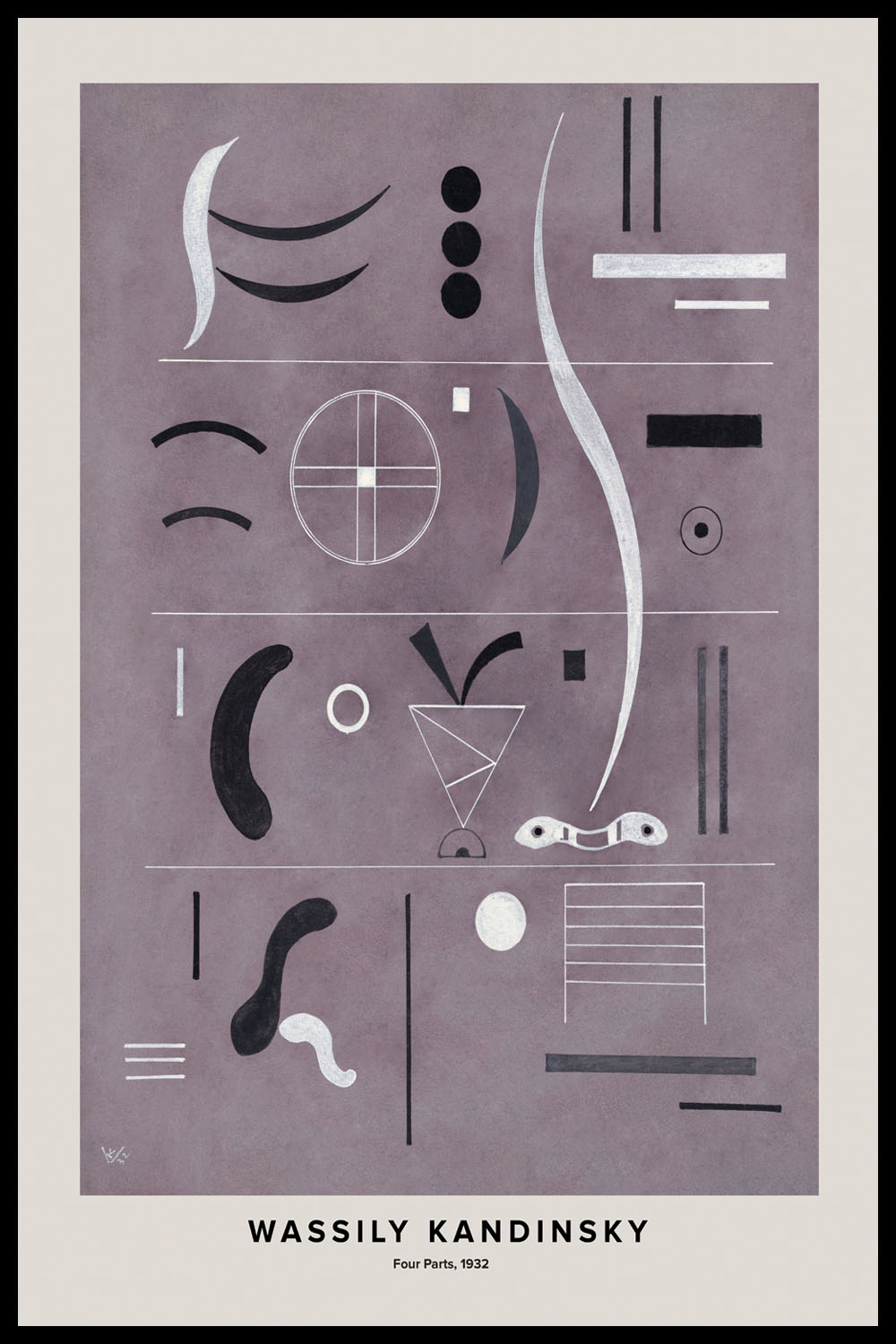 Постер Wassily Kandinsky Four Parts