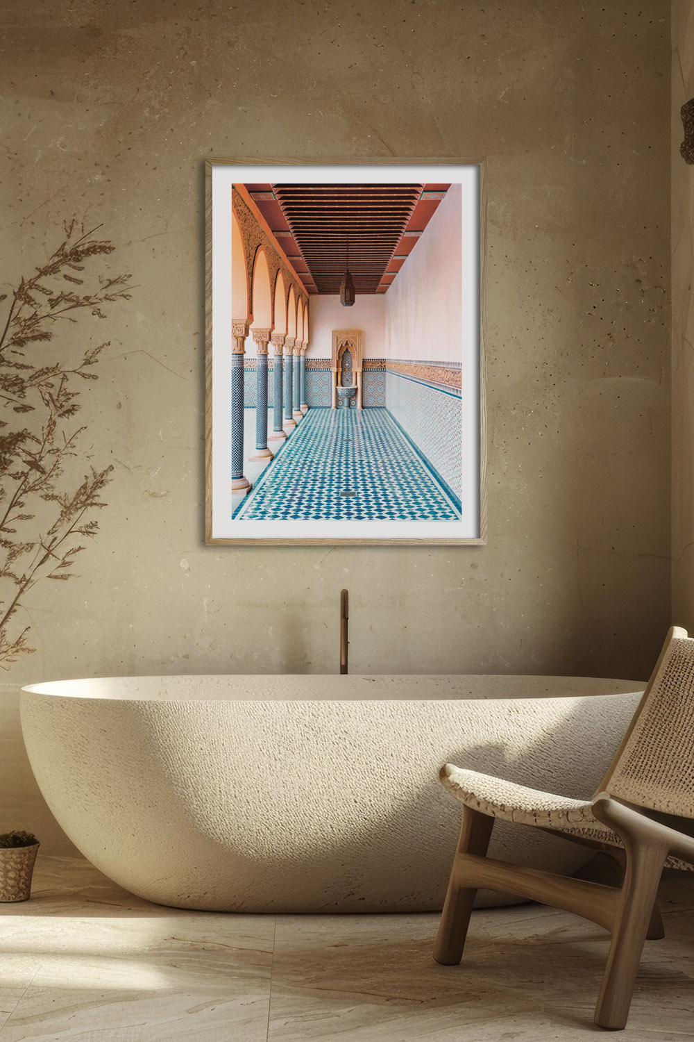 Постер Синий Орнамент