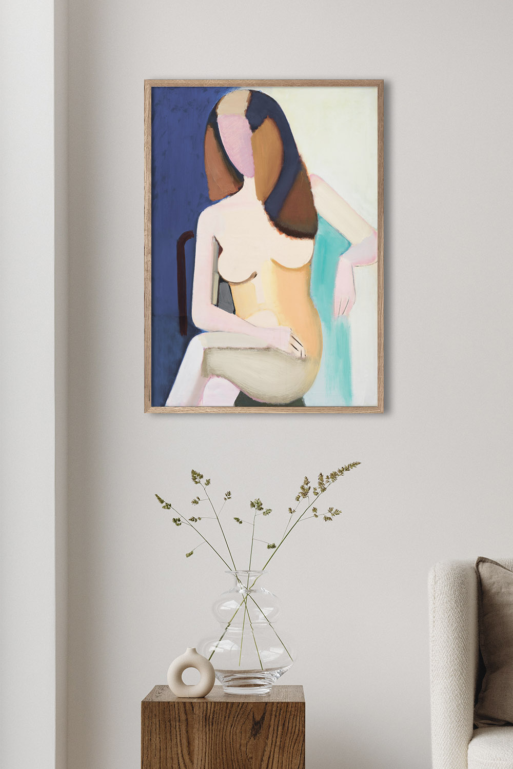 Постер Vilhelm Lundstrom Seated Female Model