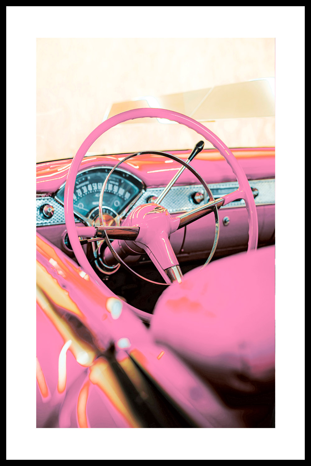 Постер Розовый Руль