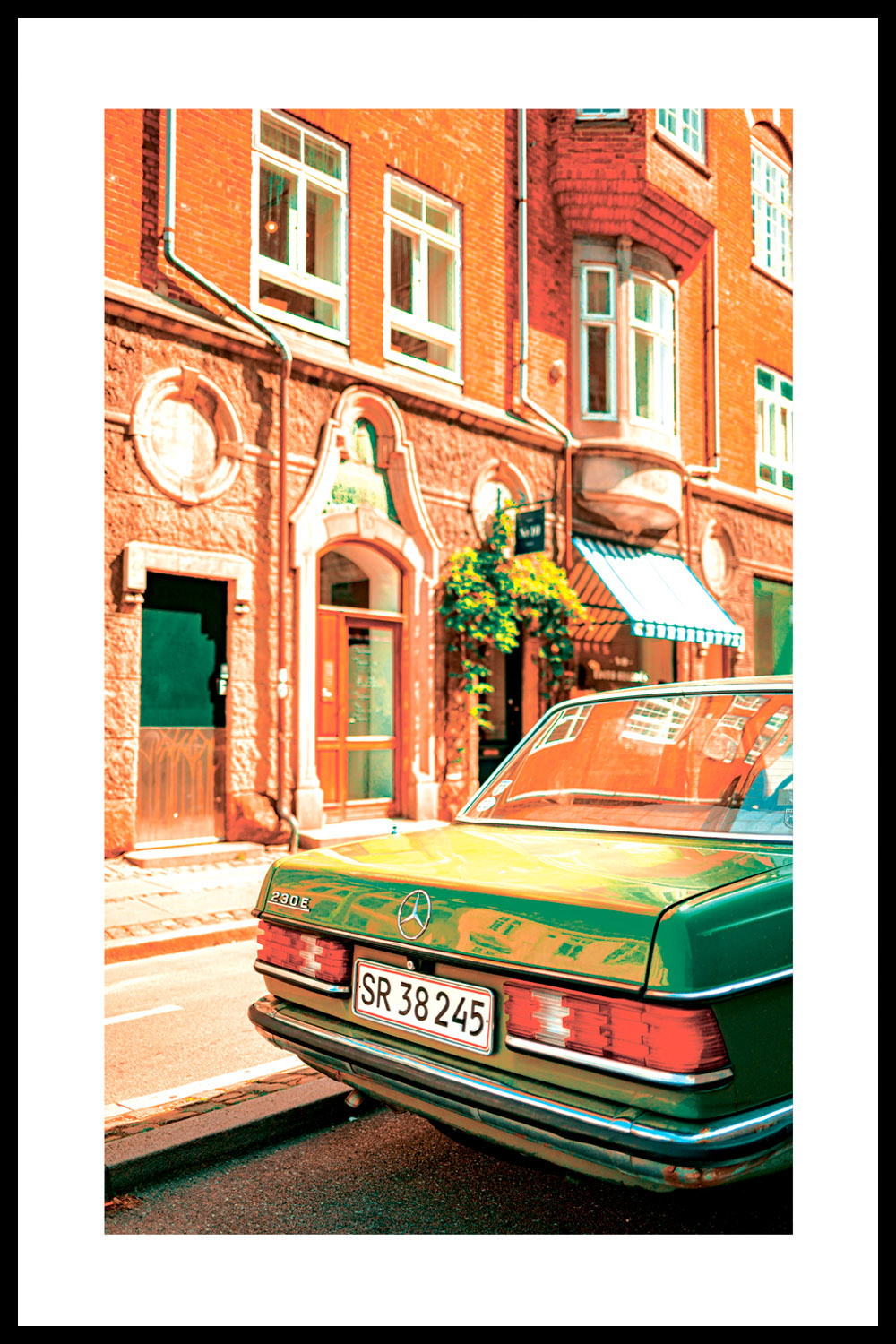 Постер Зеленый Mercedes