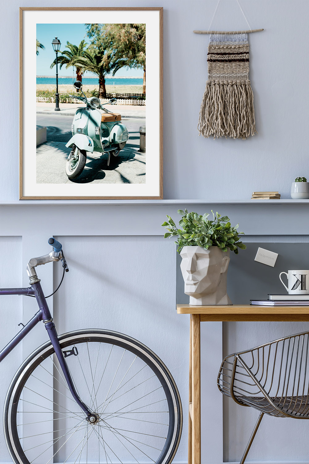 Постер Vespa на Пляже