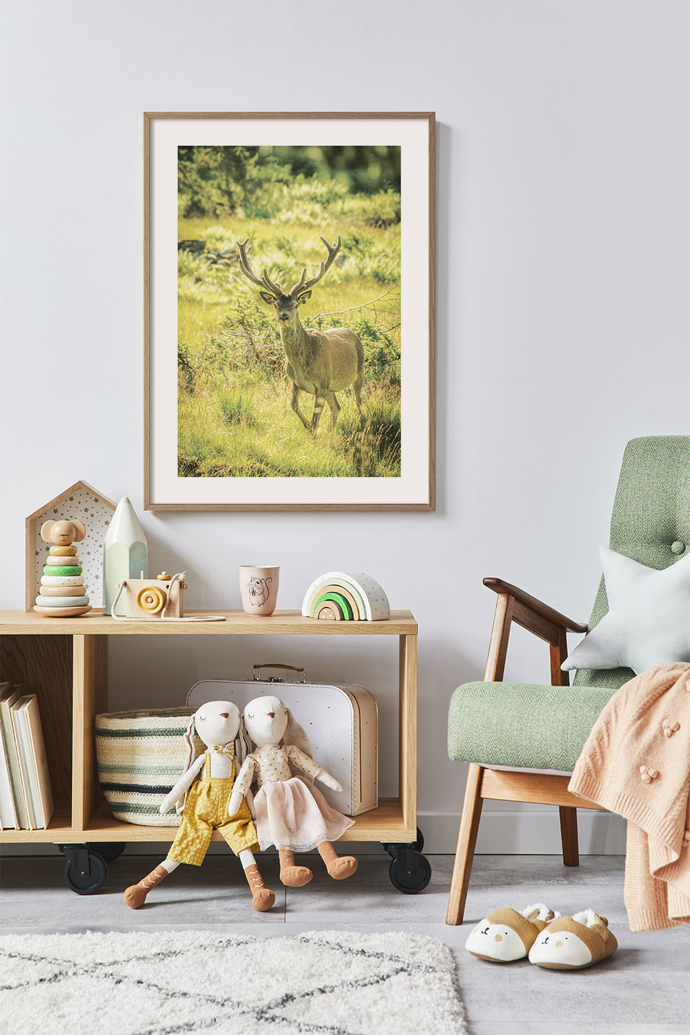 Постер Олень в Траве