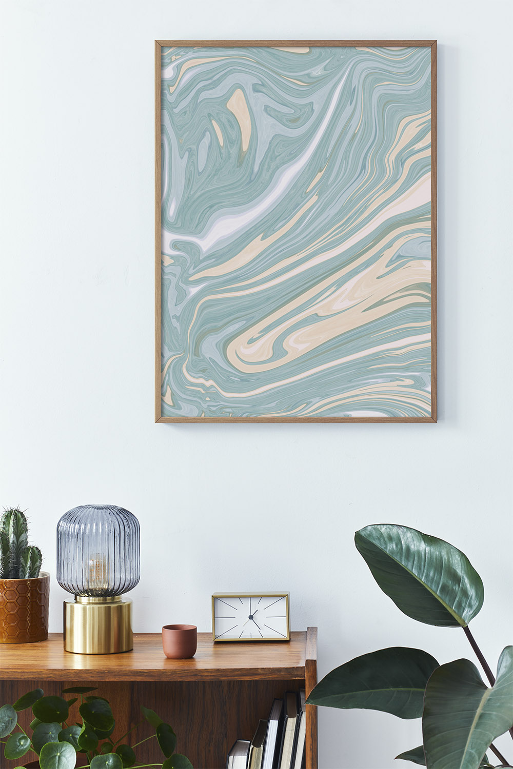 Постер Абстракция Голубая #1