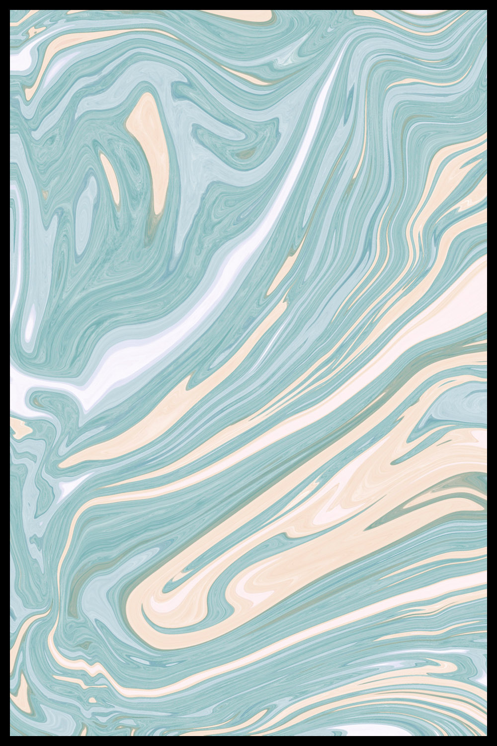 Постер Абстракция Голубая #1