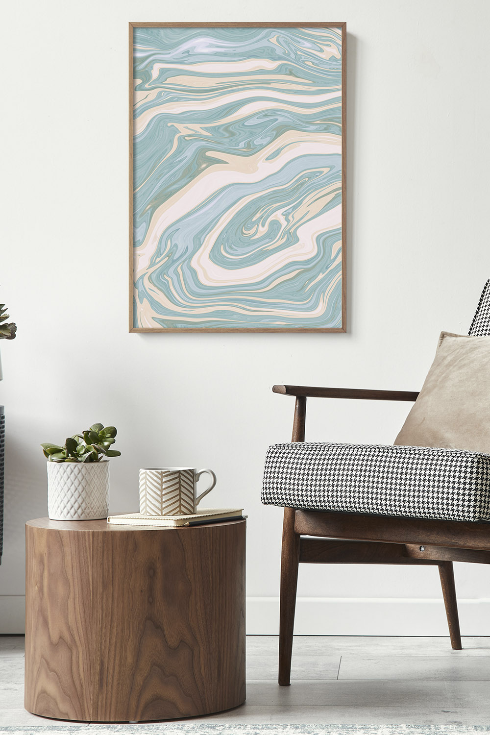 Постер Абстракция Голубая #2