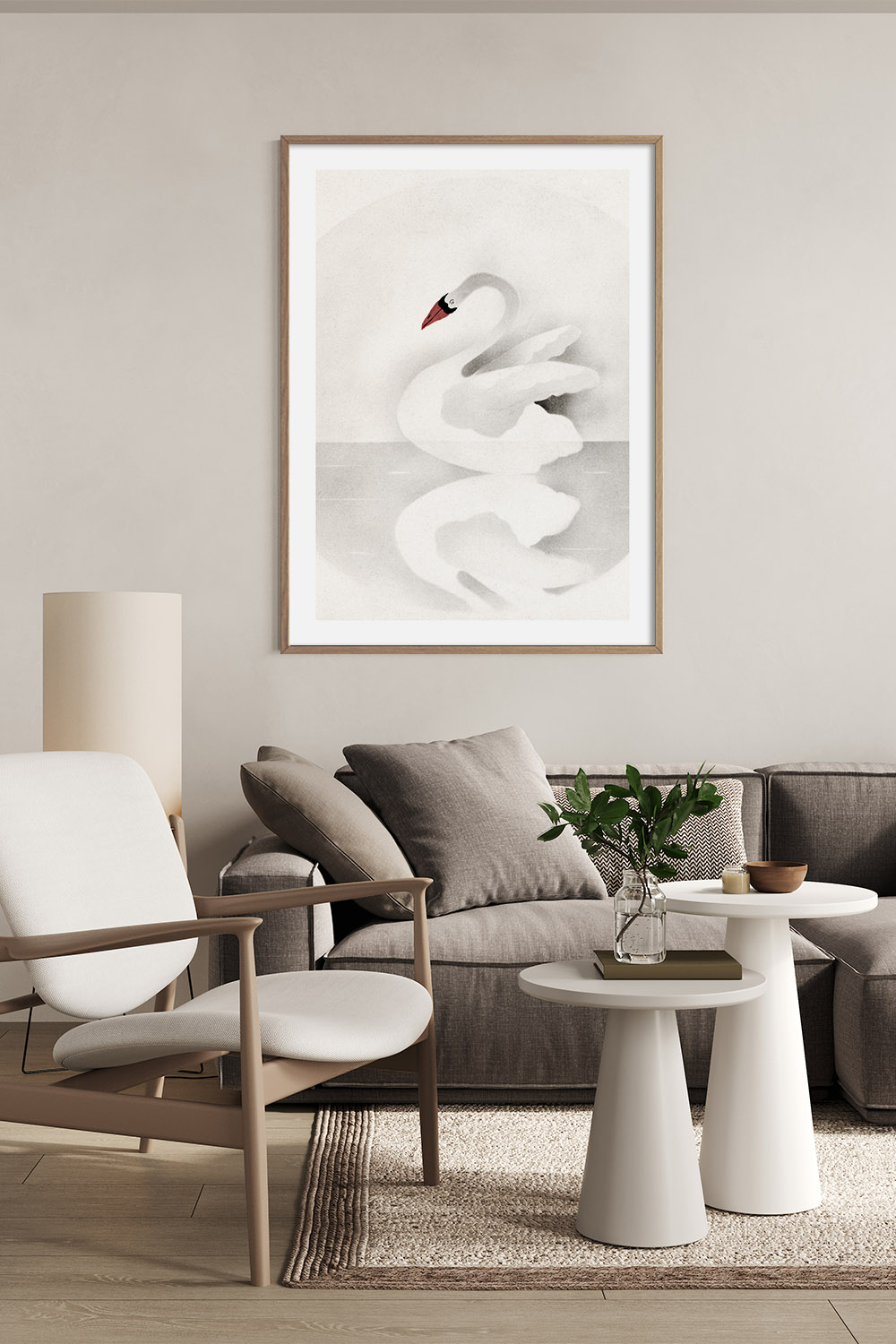 Постер Лебедь